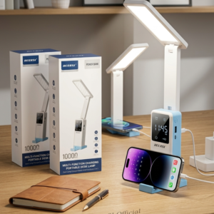 RECRSI 3-in-1 Smart Desk Lamp with 10000 mAh Pow